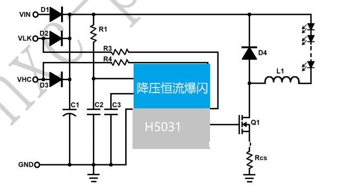 H5031 LED 24V48V60V80V85V12V9V5A ͱW܇оƬIC PWMģM{ⷽʽ
